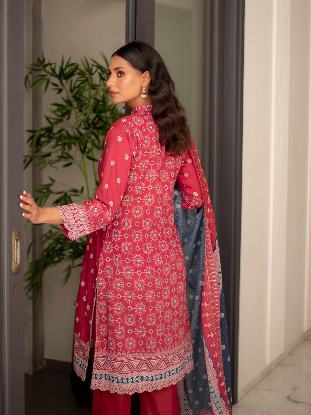 Fabrics 3 Piece Embroidered Cutwork Pret Collection