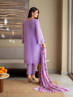 Chikankari Pret Lawn Suit 01 Lavender