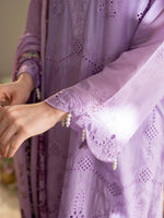 Chikankari Pret Lawn Suit 01 Lavender