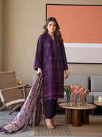 Chikankari Pret Lawn Suit 09 Purple