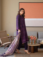 Chikankari Pret Lawn Suit 09 Purple