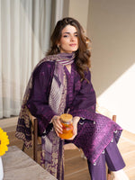 Chikankari Pret Lawn Suit 09 Purple