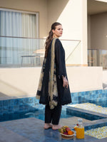 Chikankari Pret Lawn Suit 10 Black