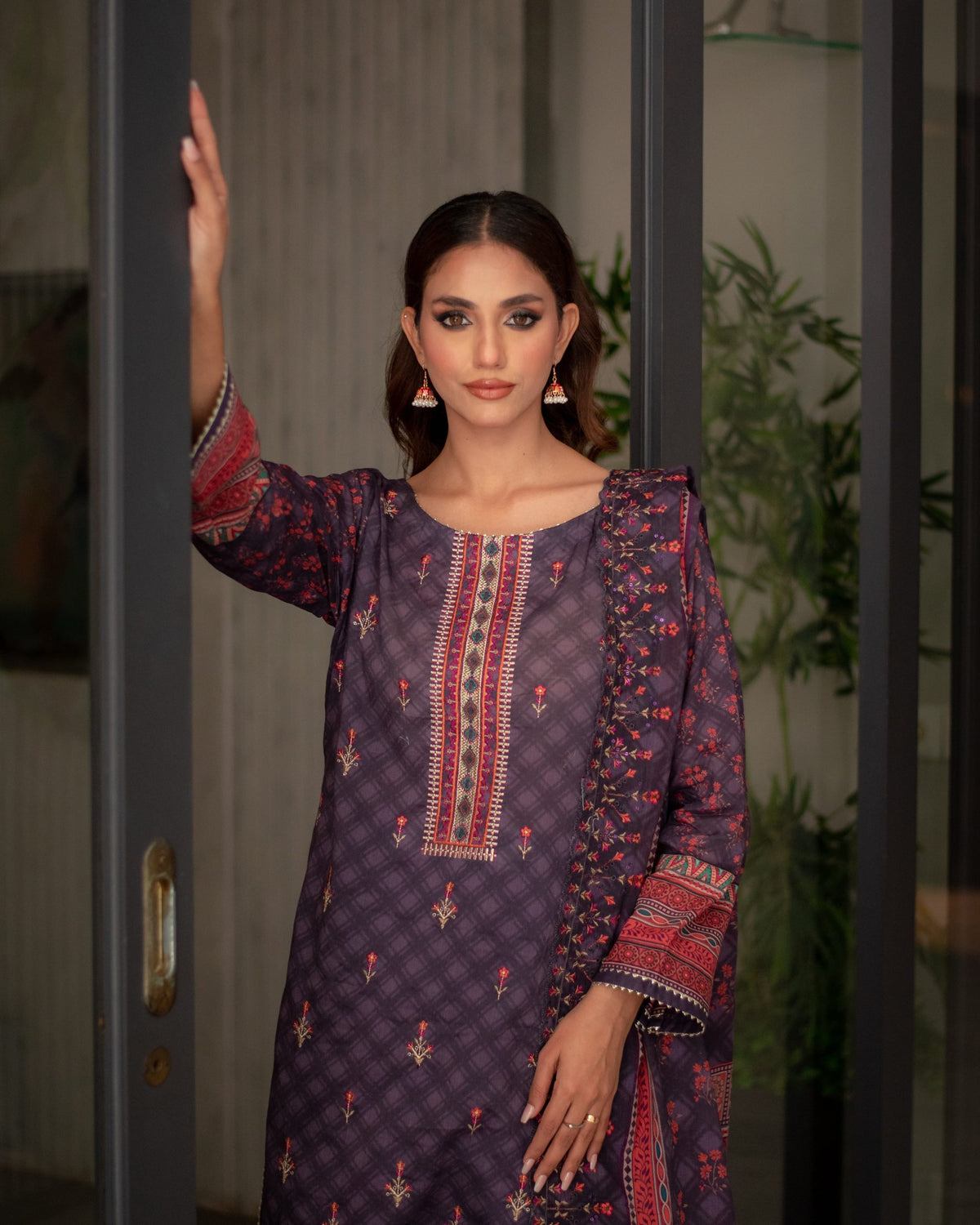 Fabrics 3 Piece Embroidered Cutwork Pret Collection