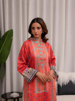 Printed Satin Kurti 08