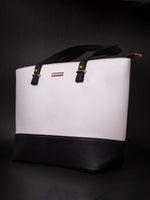 White & Black Tote Bag