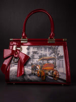 Artistic Maroon Hand Bag