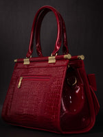 Artistic Maroon Hand Bag