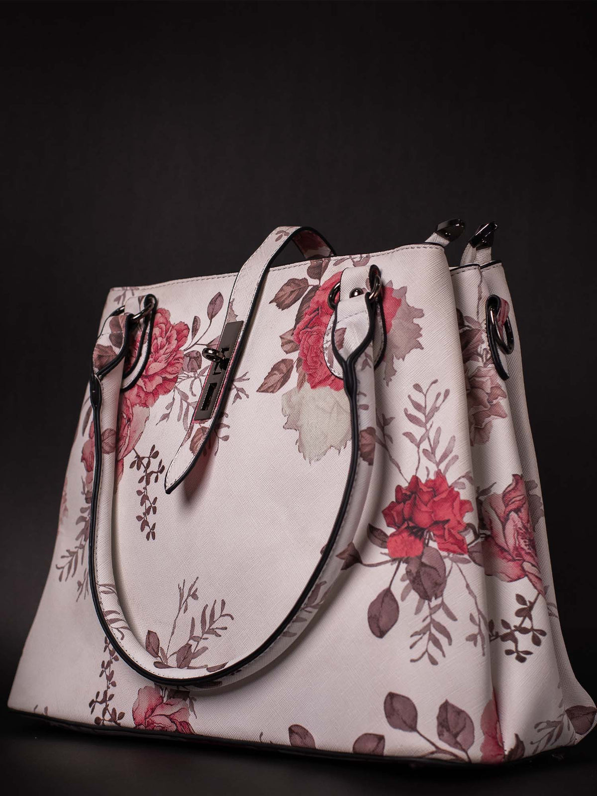 White Flower Hand Bag