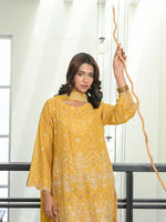 D-03 Chikankari Suit - Yellow