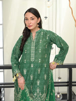 D-04 Chikankari Suit - Green