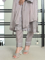 D-07 Chikankari Suit - Grey