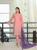 D-02 Masuri Embroidered Suit - Light Pink