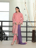 D-02 Masuri Embroidered Suit - Light Pink