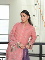 D-02 Masuri Embroidered Suit - Light Pink