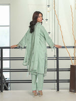 D-03 Masuri Embroidered Suit - Mint Green