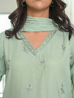 D-03 Masuri Embroidered Suit - Mint Green